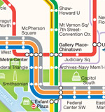Metro Map with DC Circulator Bus