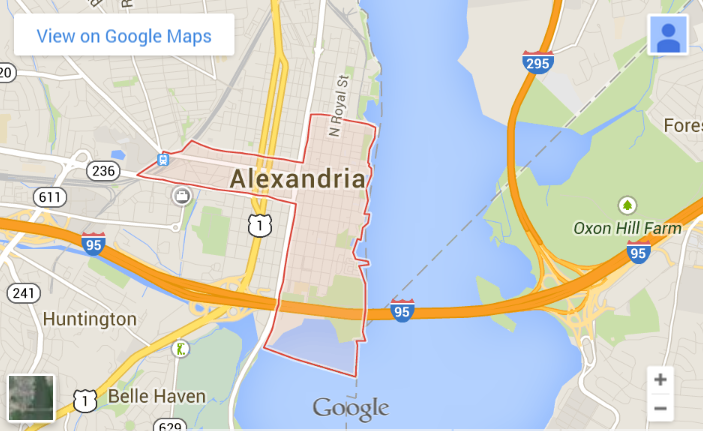 Map of Old Town Alexandria