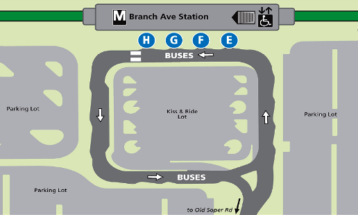 Branch Ave Metro Map