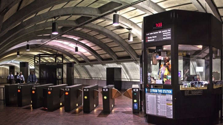 Faregates at a Metro Station