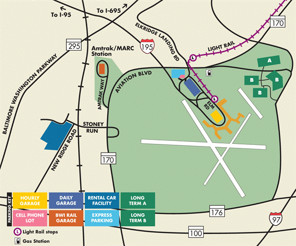 Baltimore Airport Layout