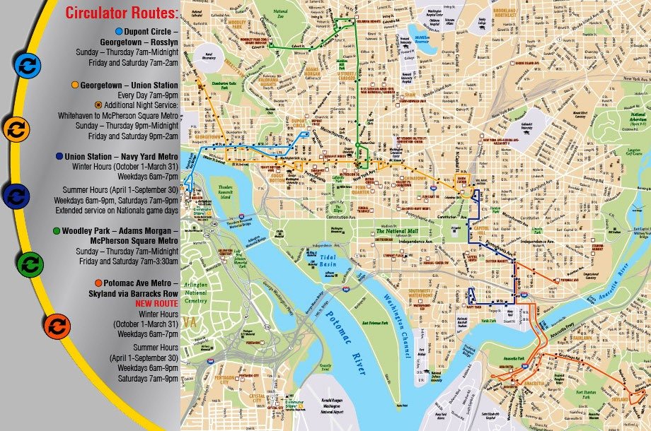 Map of DC Circulator Bus