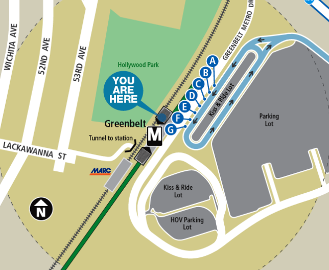 Greenbelt Metro Map